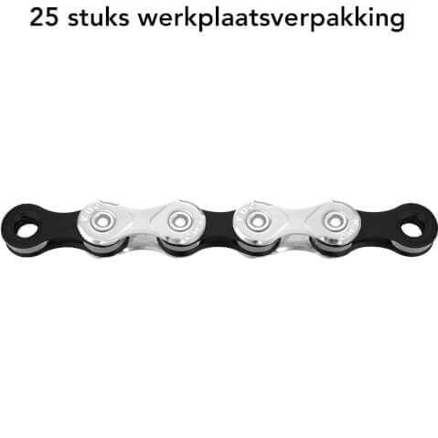 KMC Ds ketting x12 silver/black 126s bulk waxed (25) afbeelding