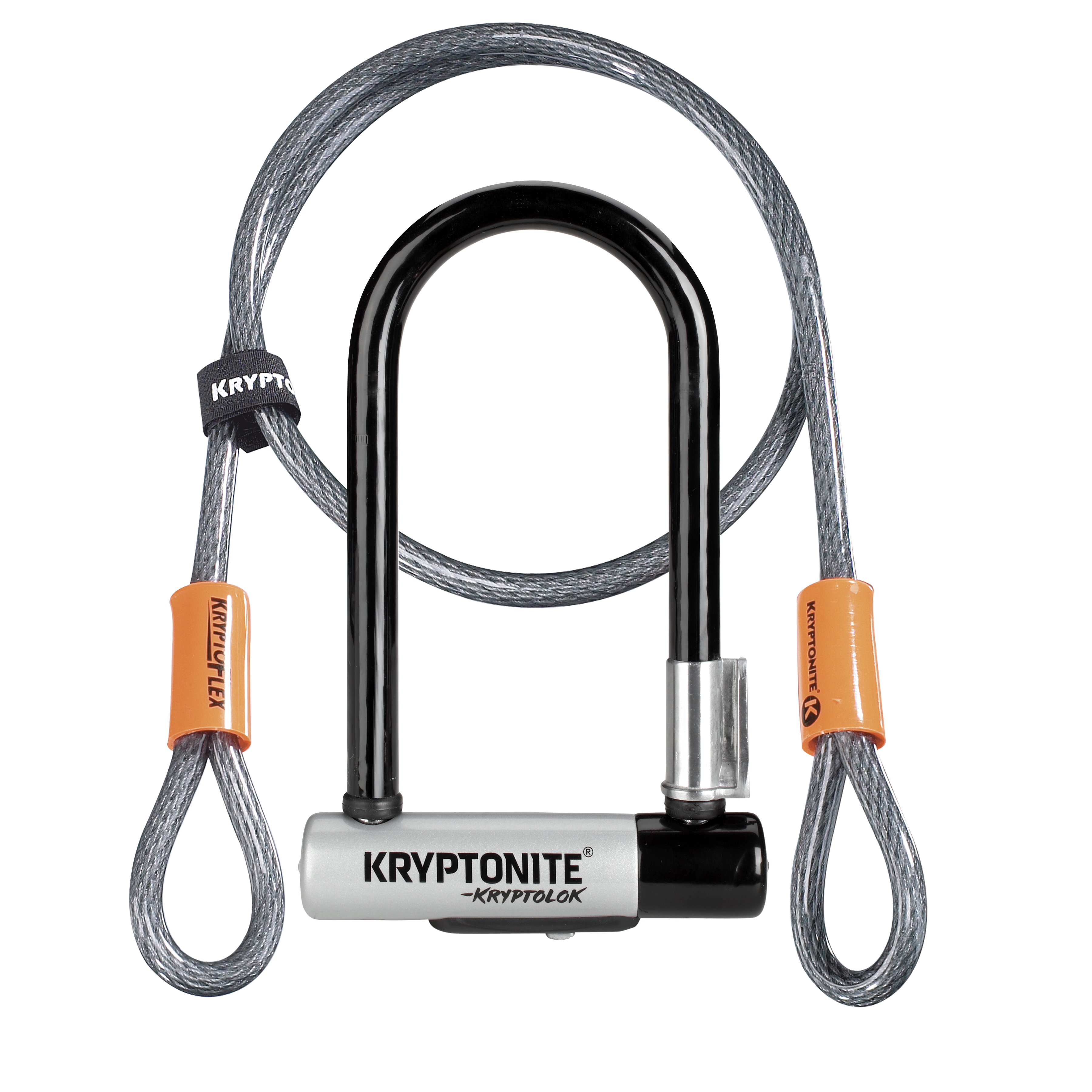 Kryptonite beugelslot kryptolok mini-7 met kabel art2 afbeelding