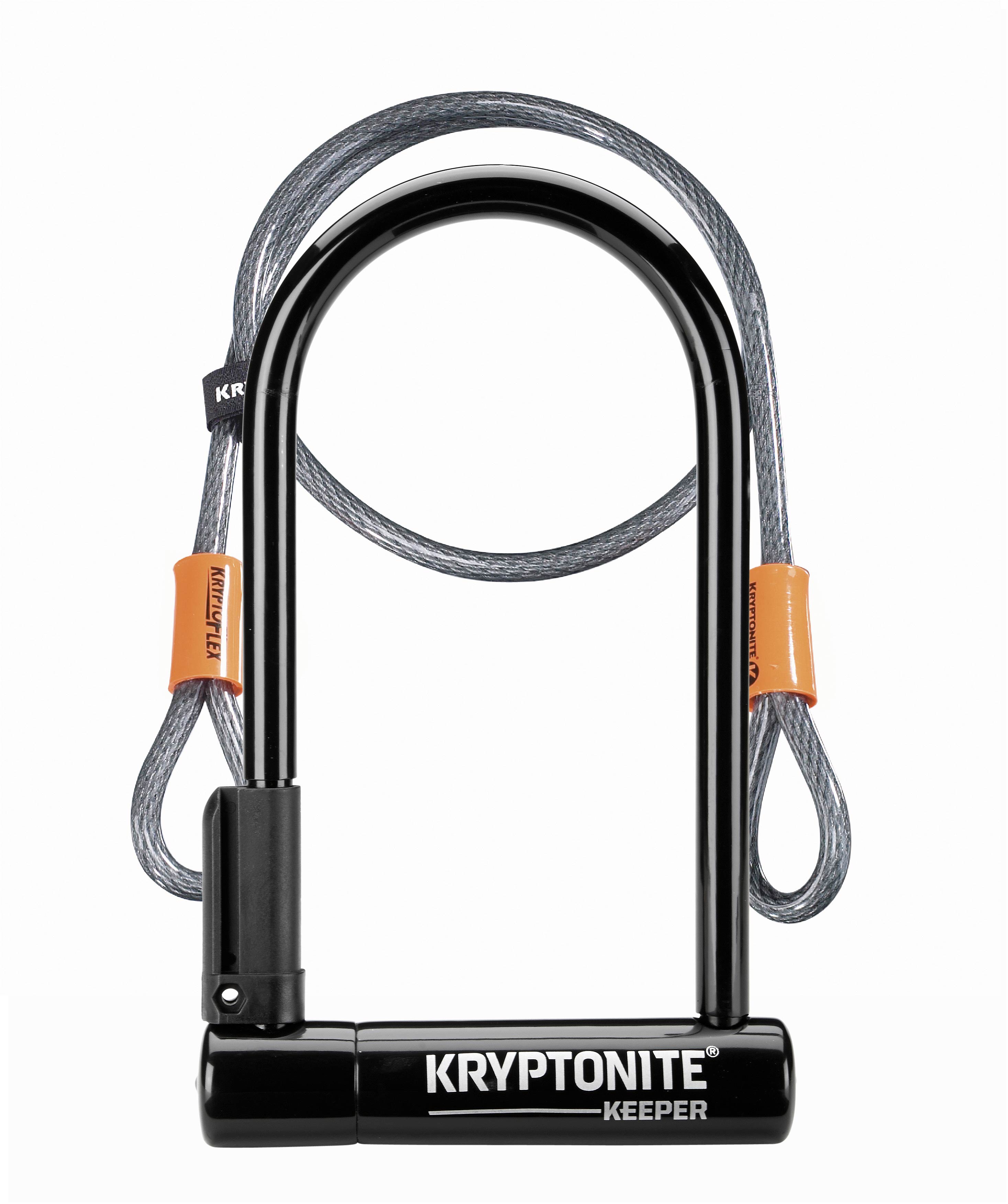 Kryptonite beugelslot keeper 12 standard met kabel afbeelding