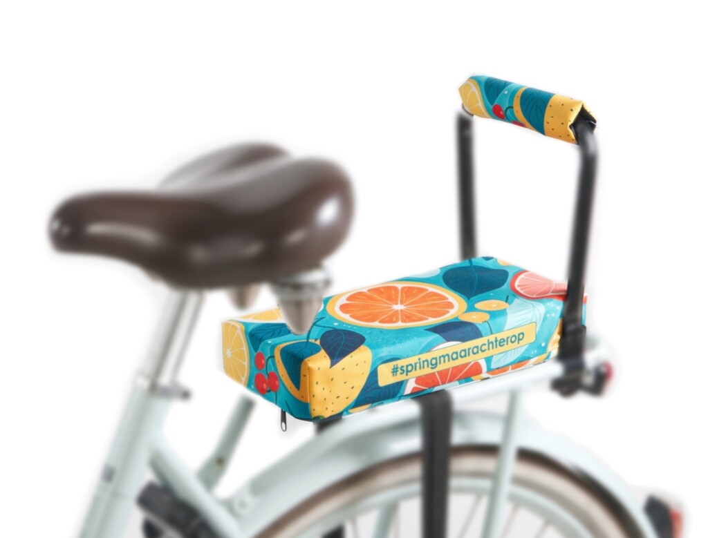 Newlooxs Nietverkeerd zitkussen voor bagagedrager fruit coctail afbeelding