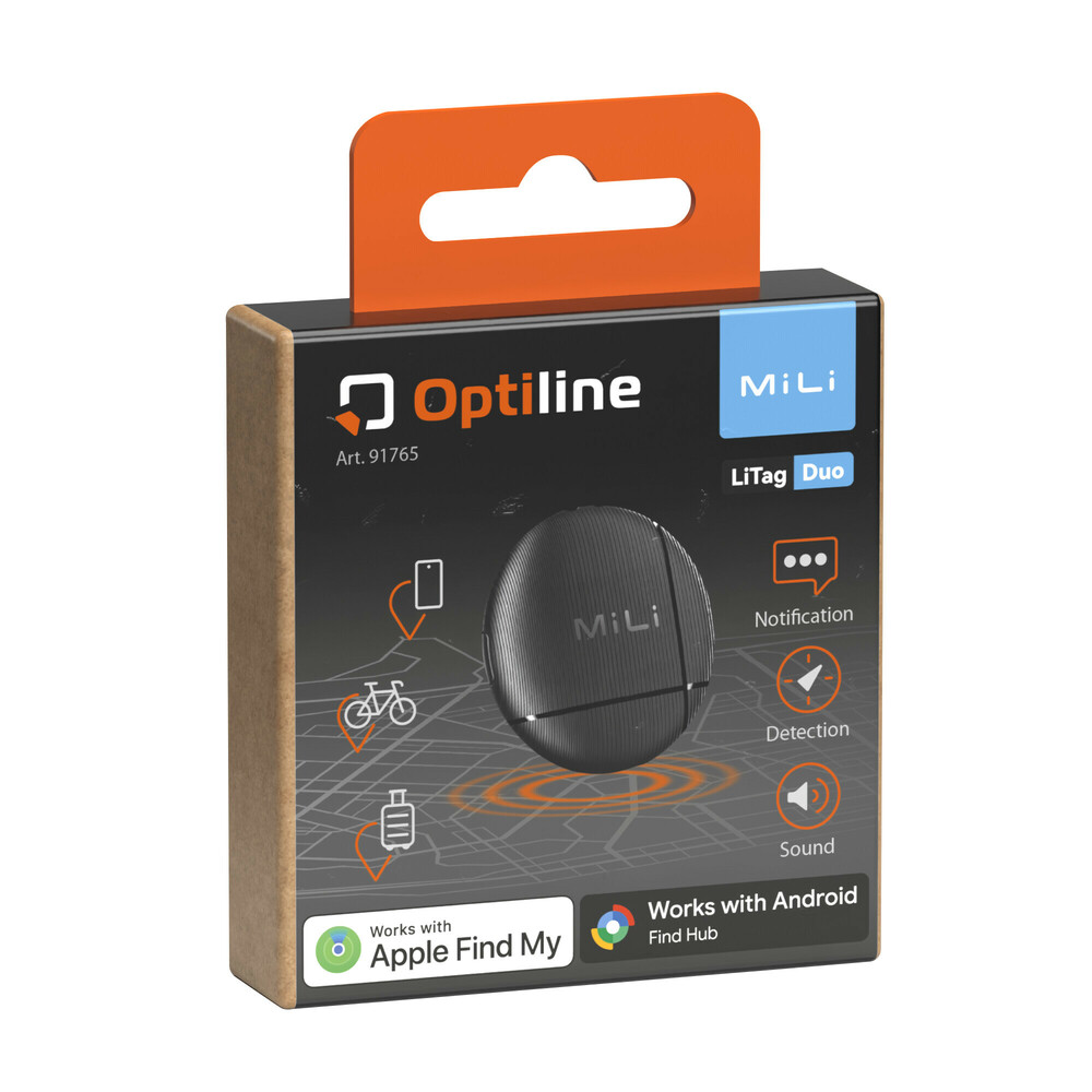 Optiline duo tag smart tracker android & apple