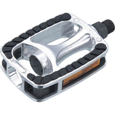 Union pedalen 811 anti-slip alu zilver zwarte inleg bulk afbeelding