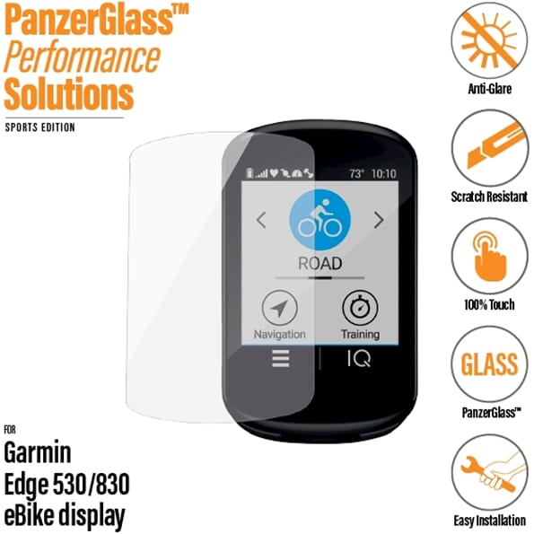PanzerGlass garmin edge 530 830 screenprotector ontspiegeld afbeelding