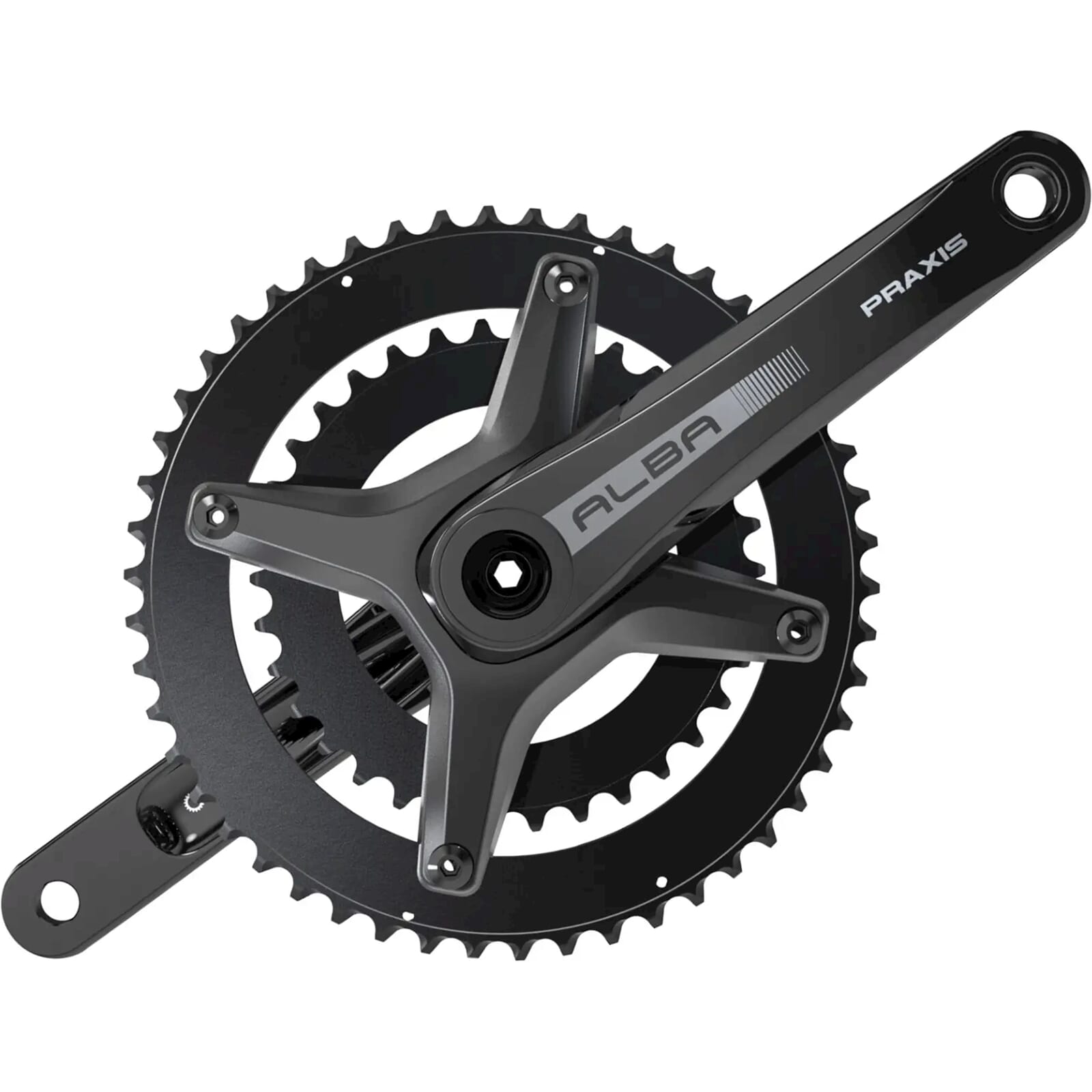 Praxis crankstel alba m30 dm 172,5mm 50/34t lt2 10/11/12sp