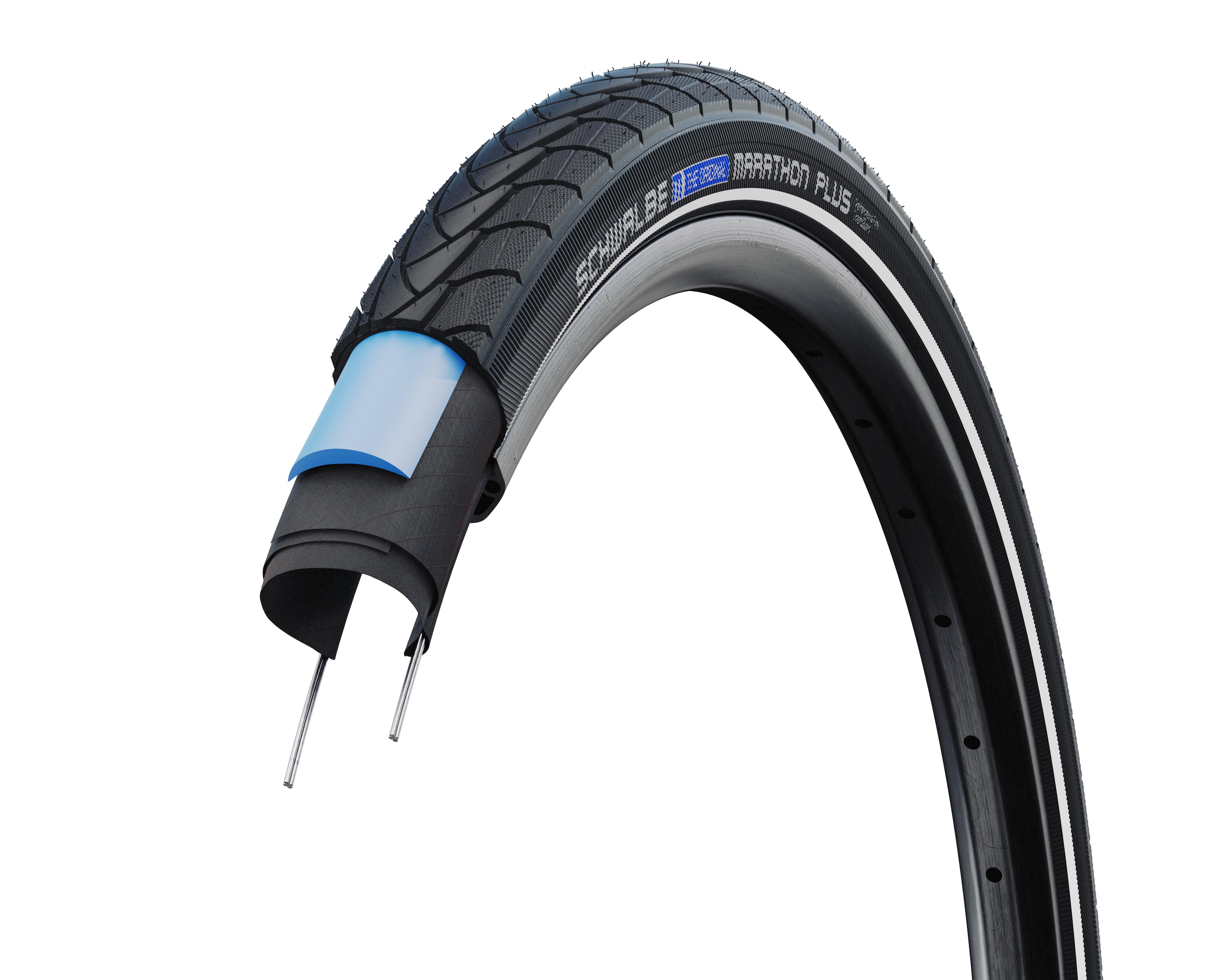 Schwalbe 25x buitenband marathon plus 28 x 1.40 zw refl afbeelding