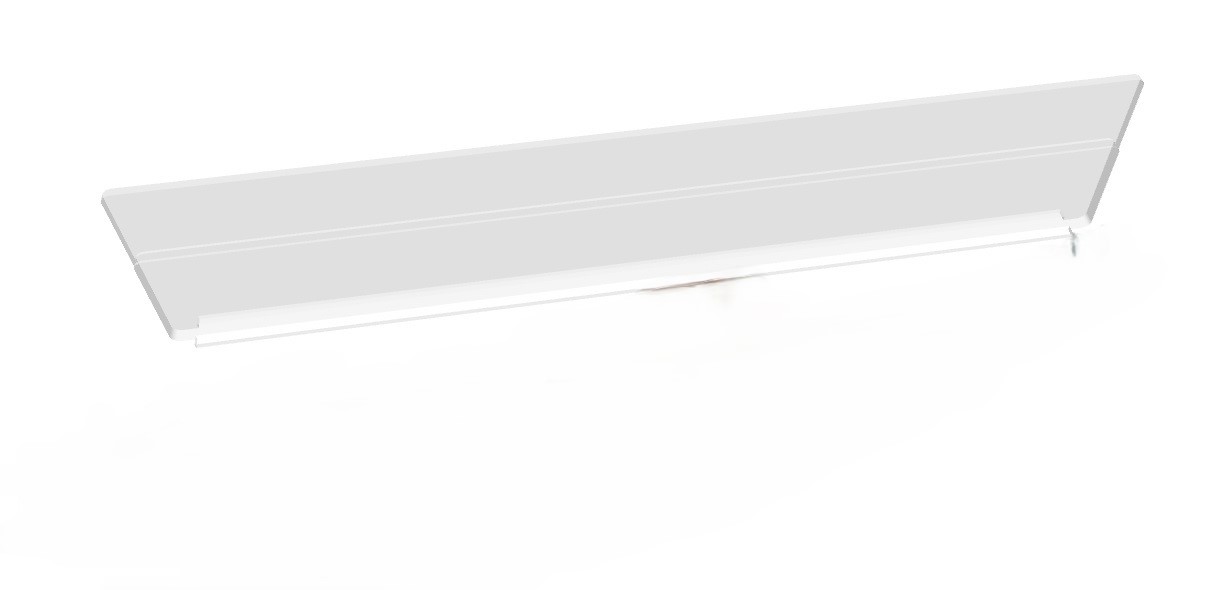 Legbordverdeler glad t.b.v vertande verdeler 442x75mm afbeelding