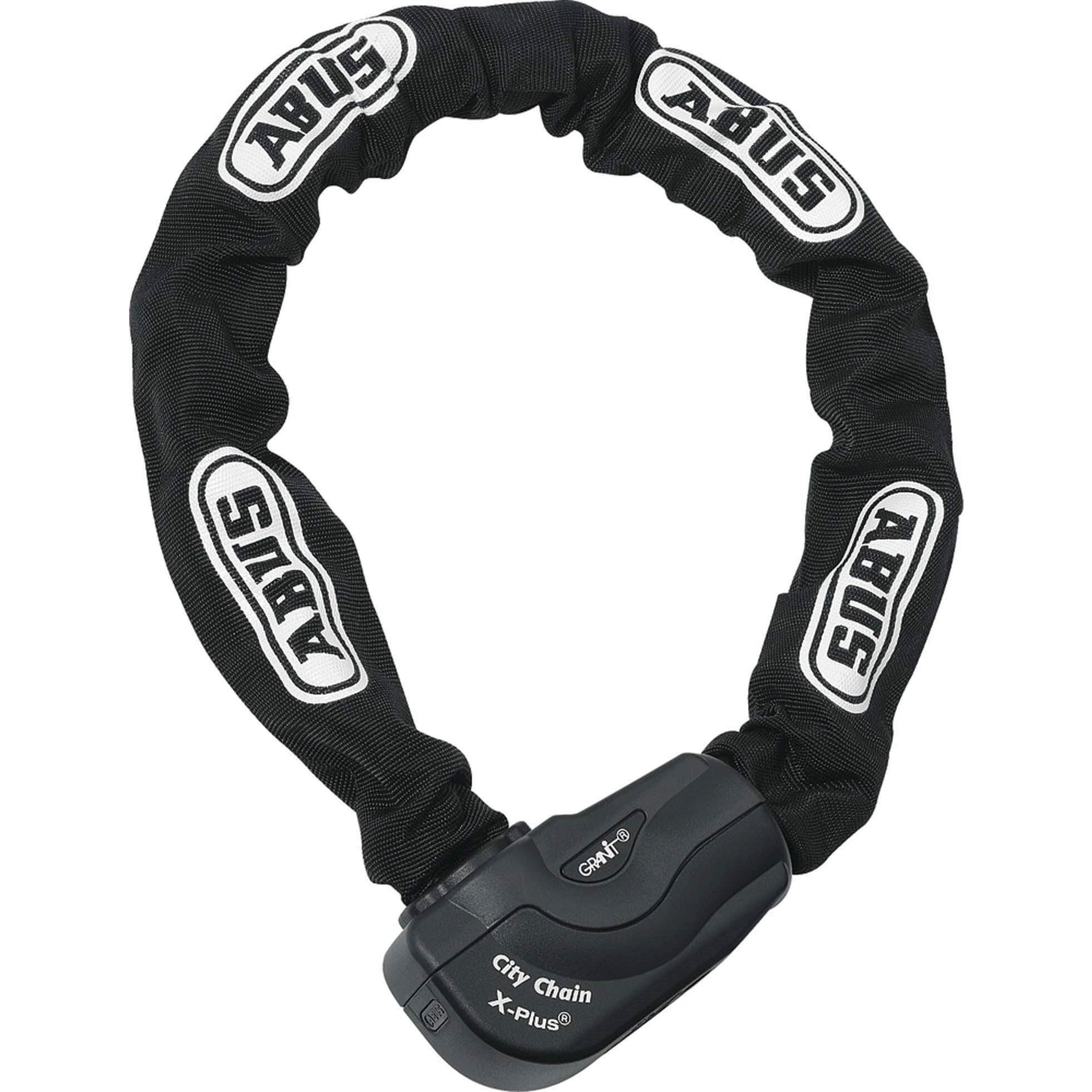 Abus granit city chain x-plus 1060/85 - art3, 10mm dik, zwart - 85cm - fietsslot