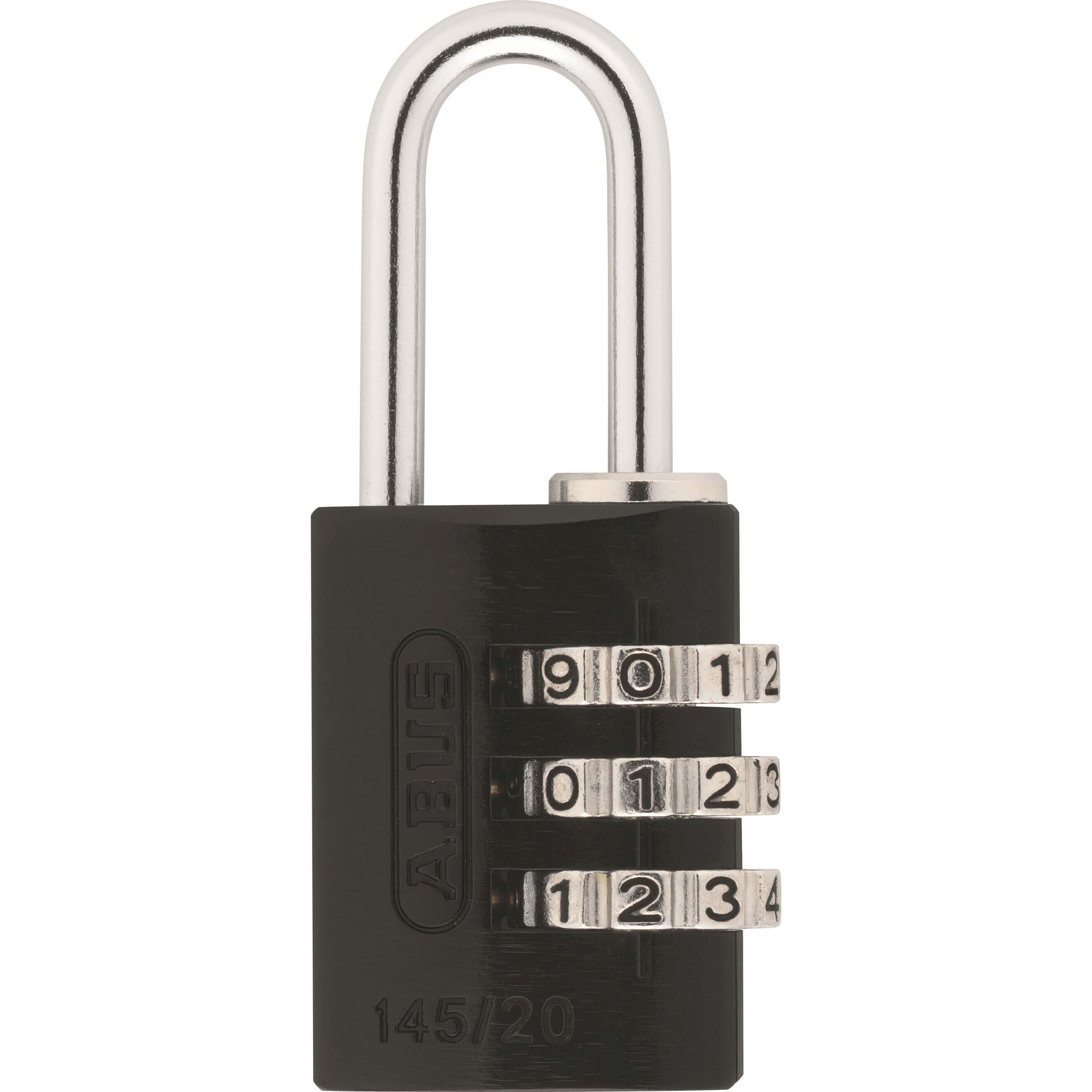 Abus cijfer hangslot 145/20 - zwart, 5cm