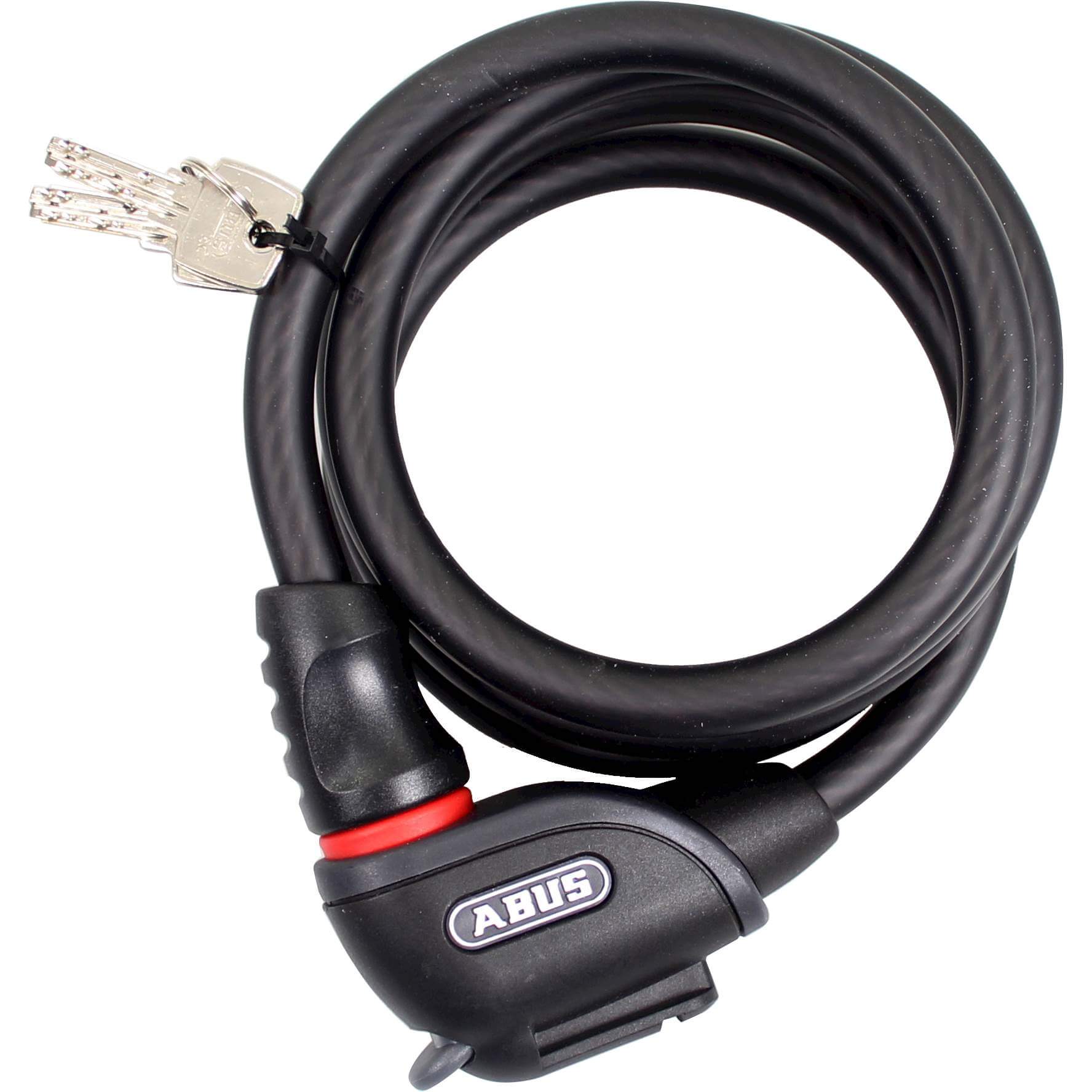 Abus spiraal kabelslot phantom 8950/180 zwart - 180cm