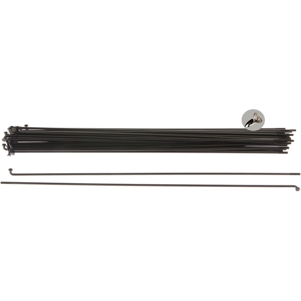 Alpina spaken 13g (2,34mm) 246mm rvs zwart (p36) afbeelding