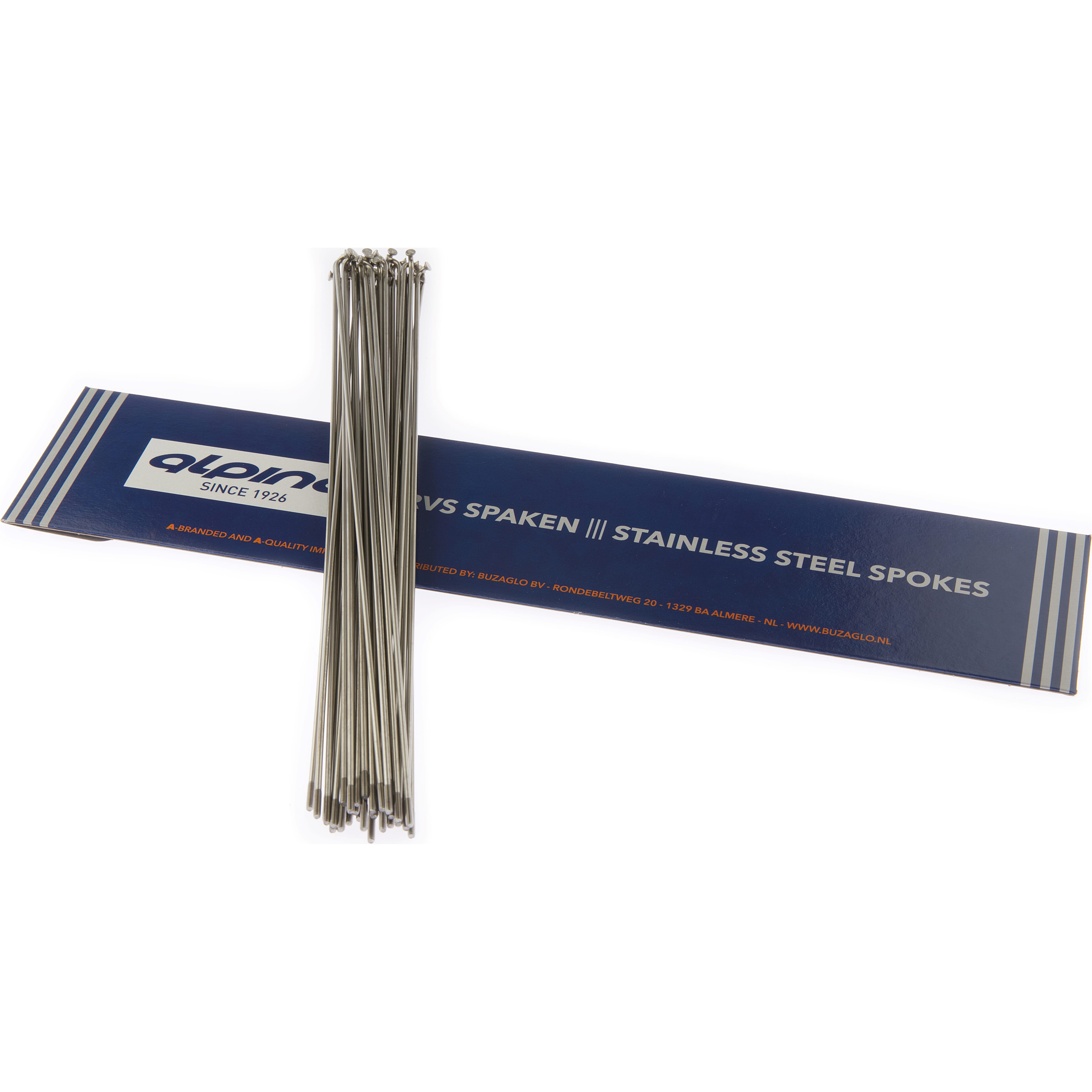 Alpina spaken 14g (2,00mm) 296mm rvs (p36)