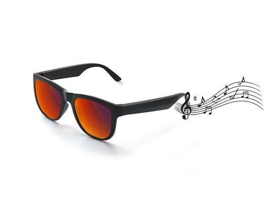 Caliber soundglasses smart-bril gepolariseerd - rood afbeelding
