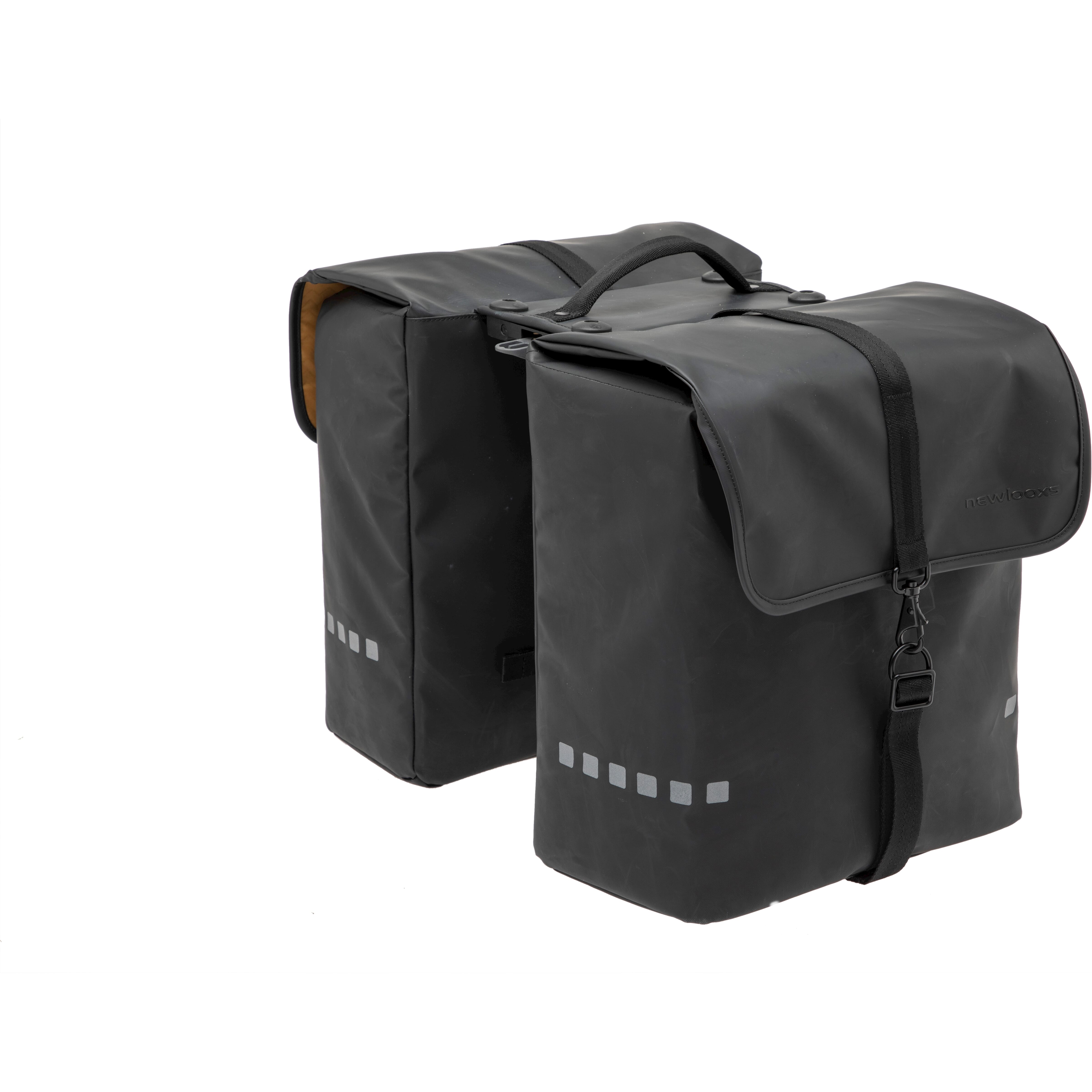 Newlooxs New looxs dubbele tas odense double racktime 39l zwart afbeelding