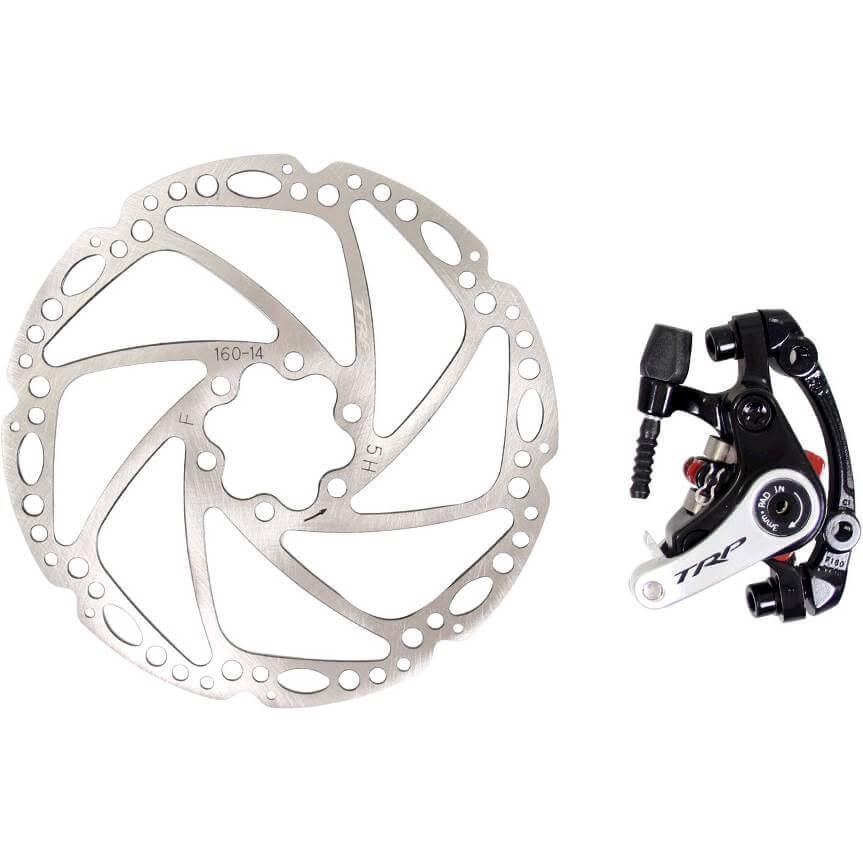 Shimano Mechanische schijfremset spyre voor zwart/zilver afbeelding
