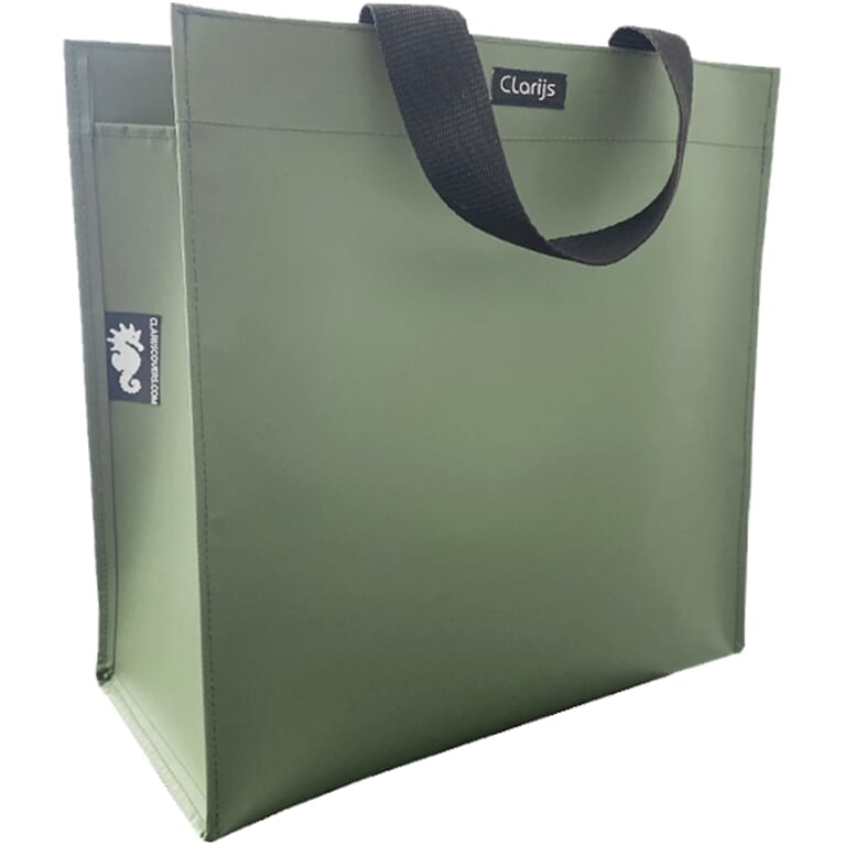 Clarijs shoppertas pvc 23l matt olijf afbeelding