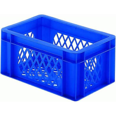 Fietskrat bagagekrat mini blauw 30x20x14,5cm afbeelding
