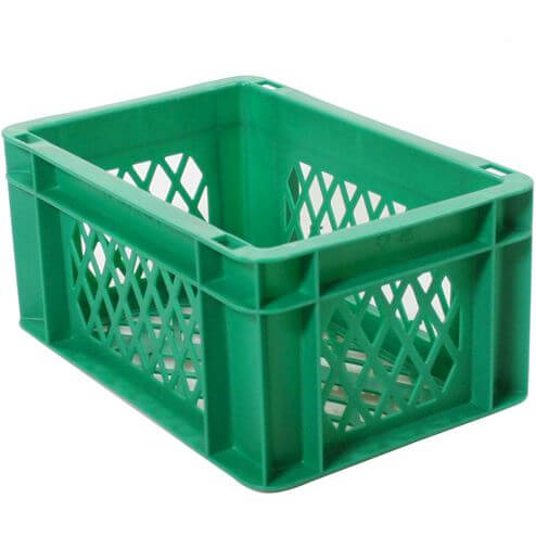 Fietskrat bagagekrat mini groen 30x20x14,5cm afbeelding