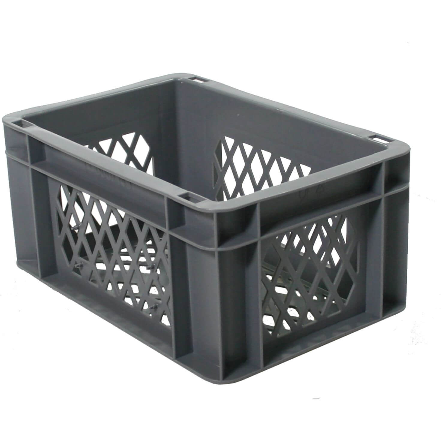 Fietskrat bagagekrat mini grijs 30x20x14,5cm afbeelding