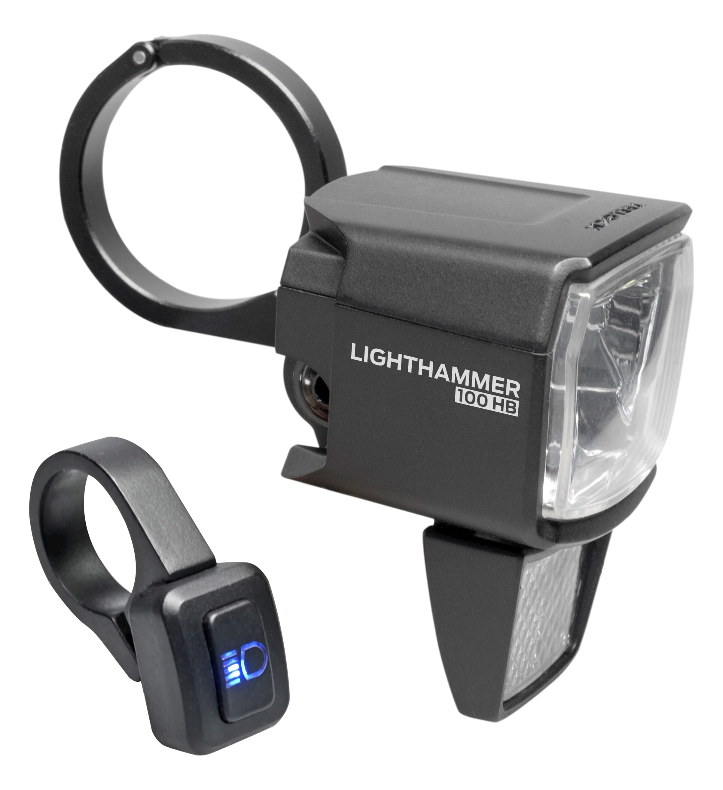 Trelock koplamp lighthammer ls 890-hb e-b 12v dc 100 lux afbeelding
