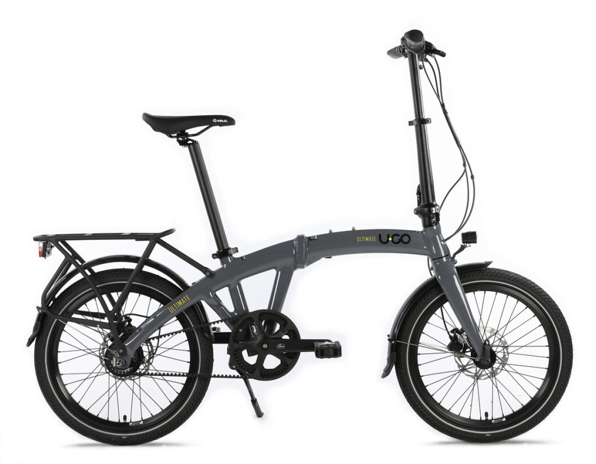 UGO vouwfiets ultimate belt i8 cool grey
