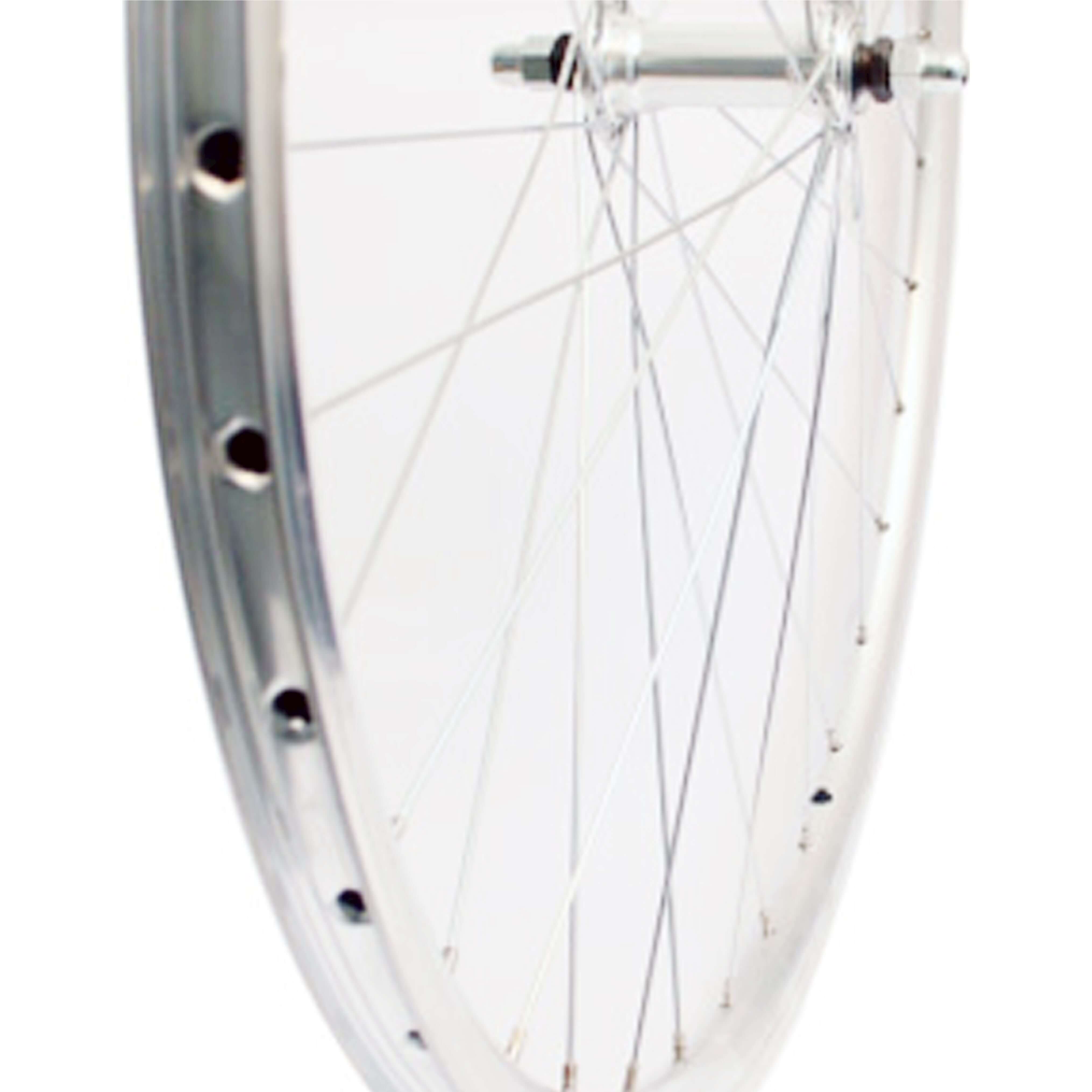 Roland voorwiel 28 vast alu v-profil zilver zink spk afbeelding