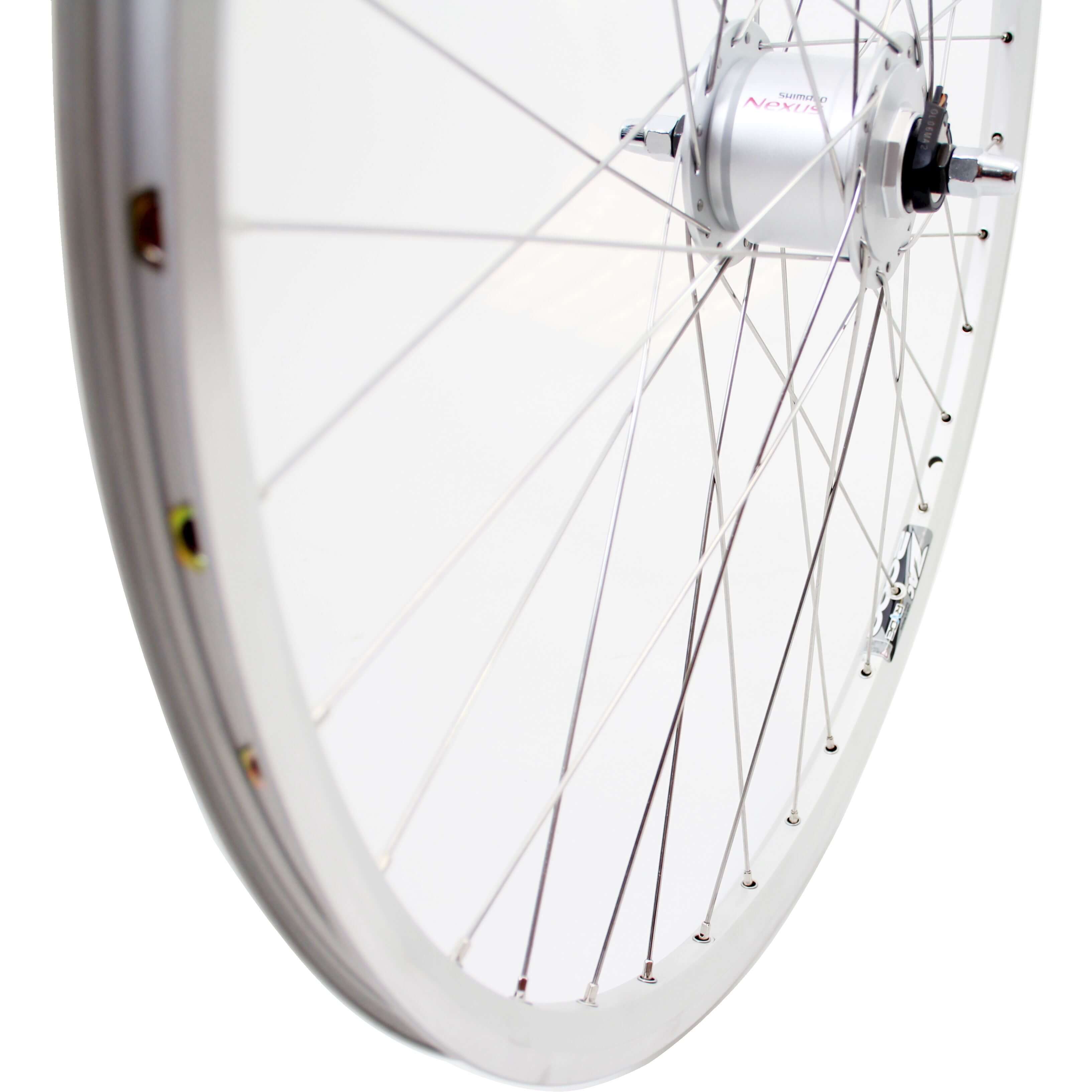 Roland voorwiel 28 naafdyn dh3n31 zac2000 zilver rvs spk afbeelding
