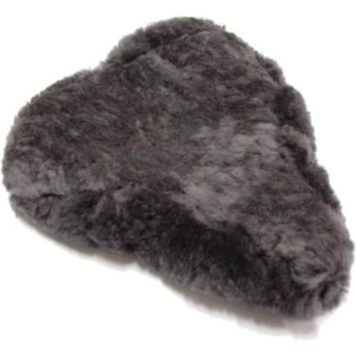 Hulzebos Zadeldekje schapenvacht grijs 28 cm afbeelding
