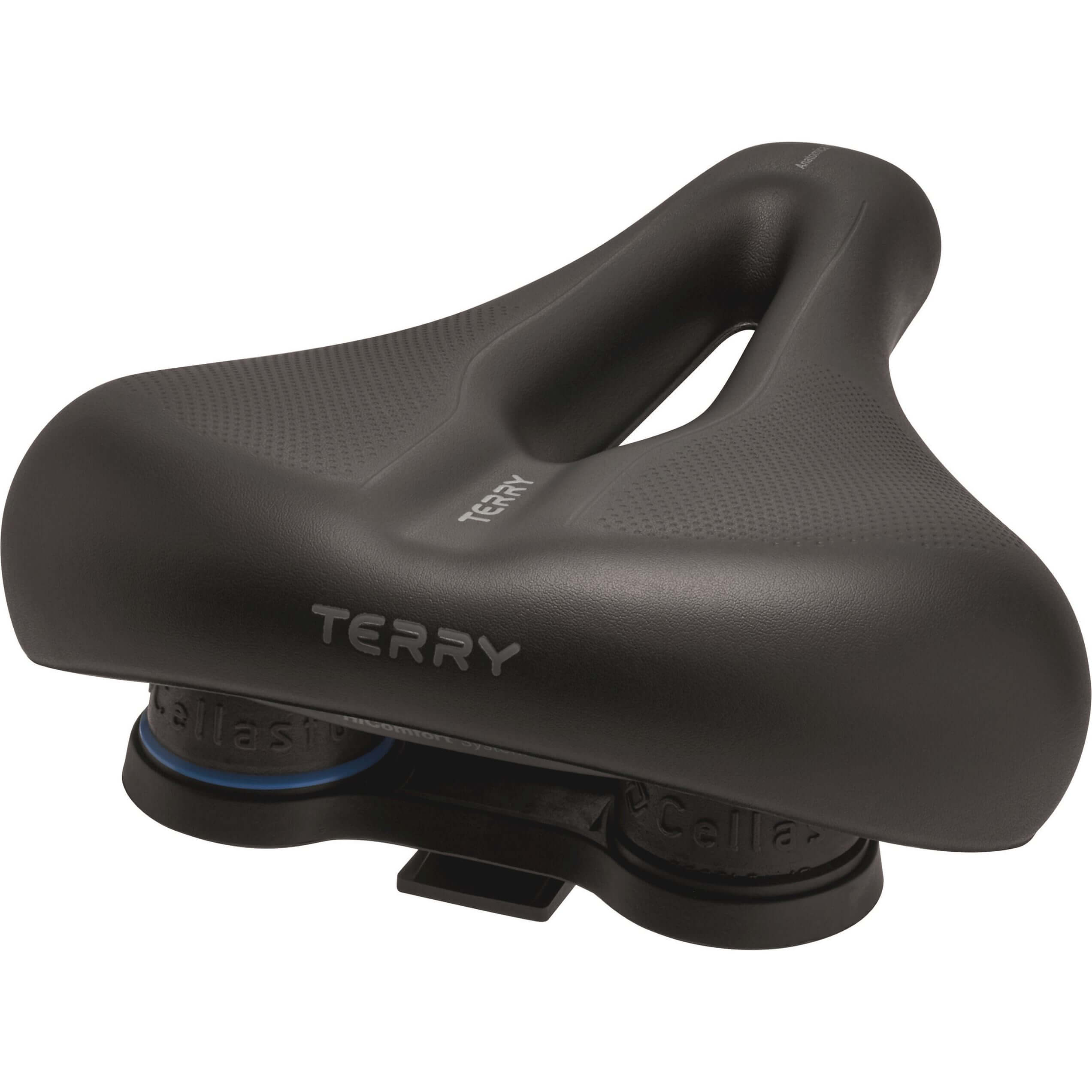 Terry zadel anatomica flex gel heren zwart