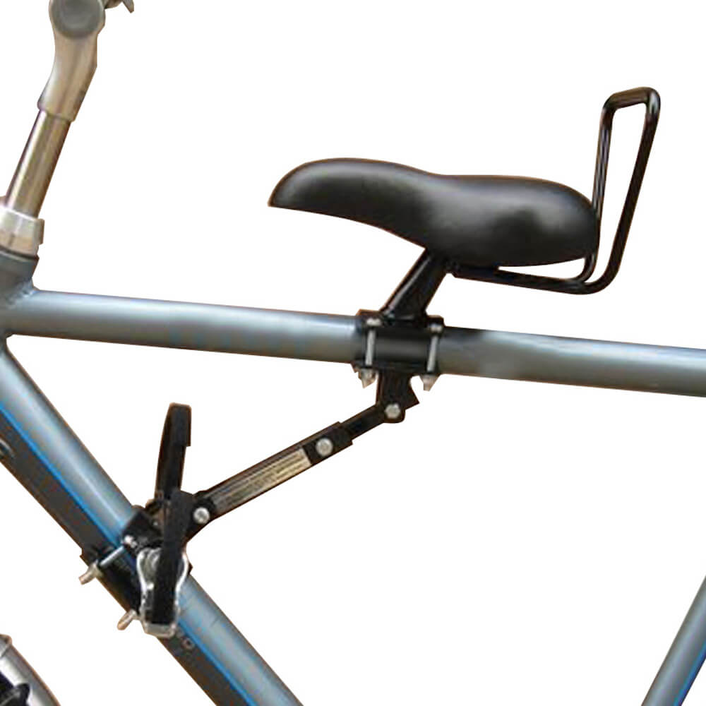 Velo Zadel kinderzitje op buis herenfiets afbeelding